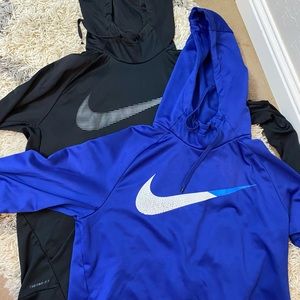 Two nike hoodies. Both in great condition